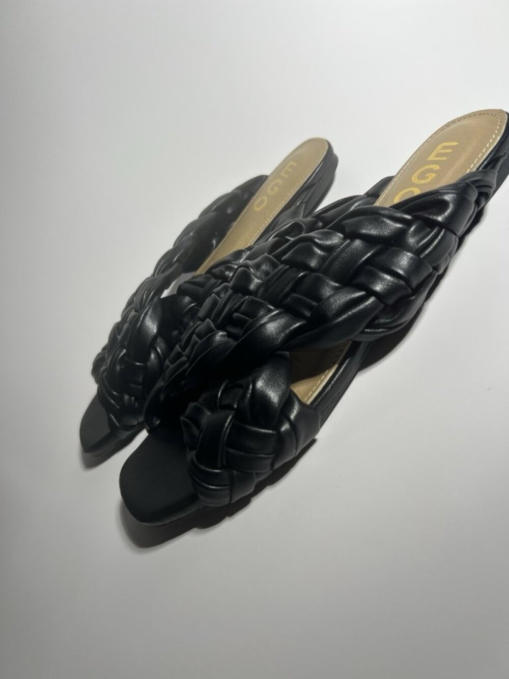 EGO Braided Slide Sandals Black Women’s UK 7 US 9 - Picture 3 of 10